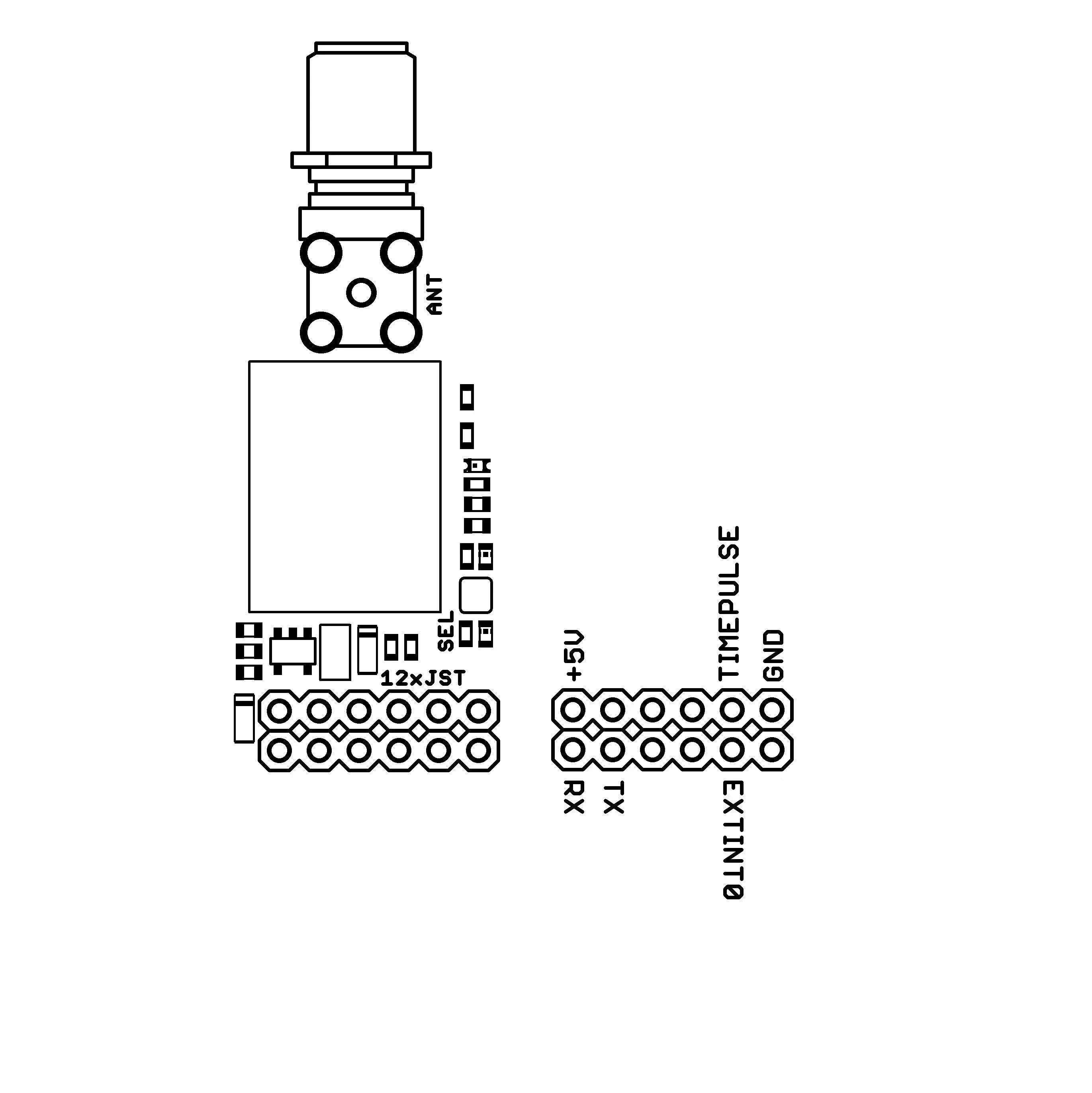 NEO-F10N L1/L5 dual-band GNSS InCase PIN series receiver board – Eltehs GNSS Store (elt03001)