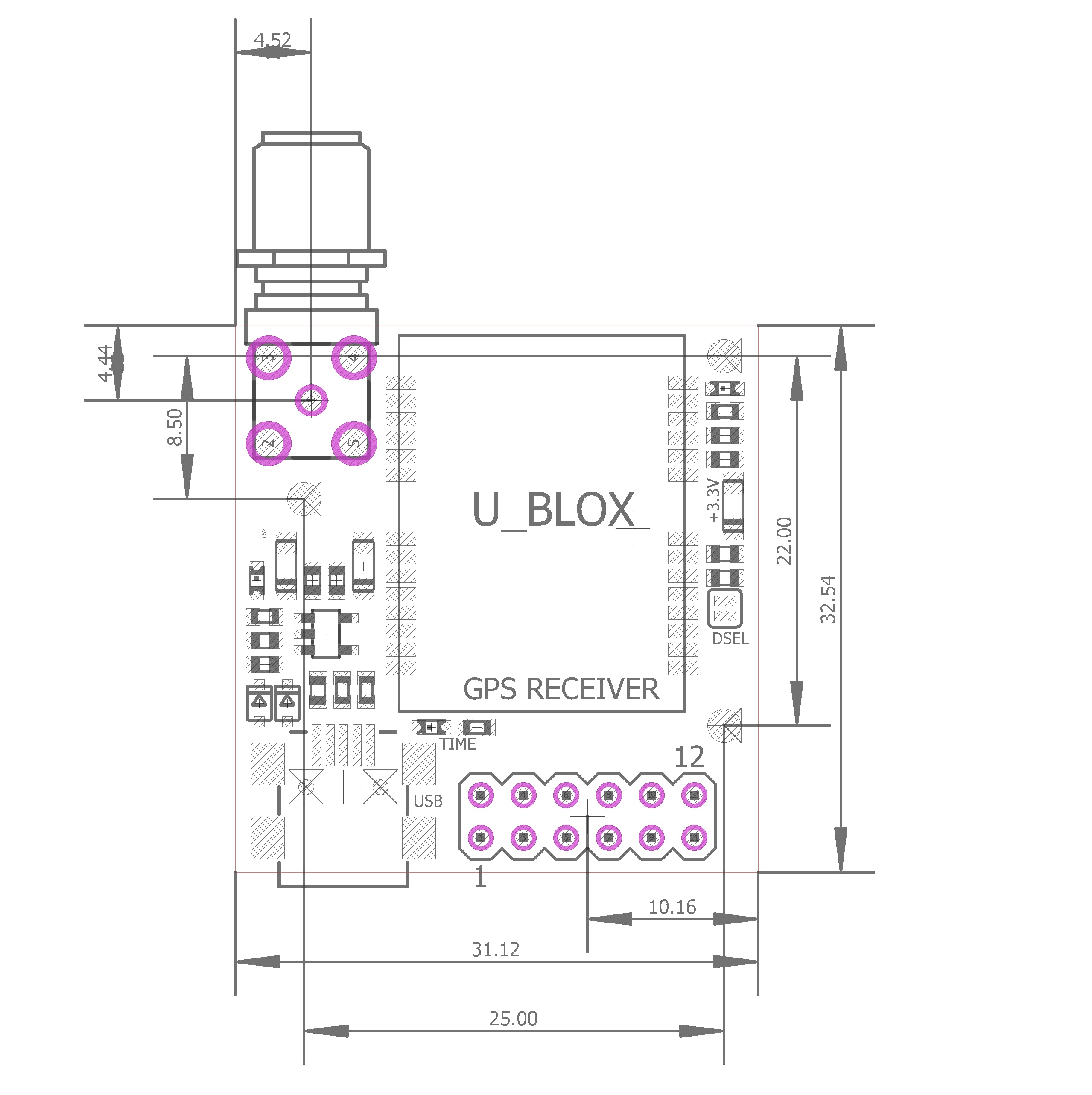 LEA-M8F time & frequency reference GNSS EVAL module – Eltehs GNSS Store (elt0030)