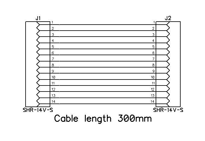 14 pin to 14 pin JST SH Wire Assembly – Eltehs GNSS Store (elt0640)