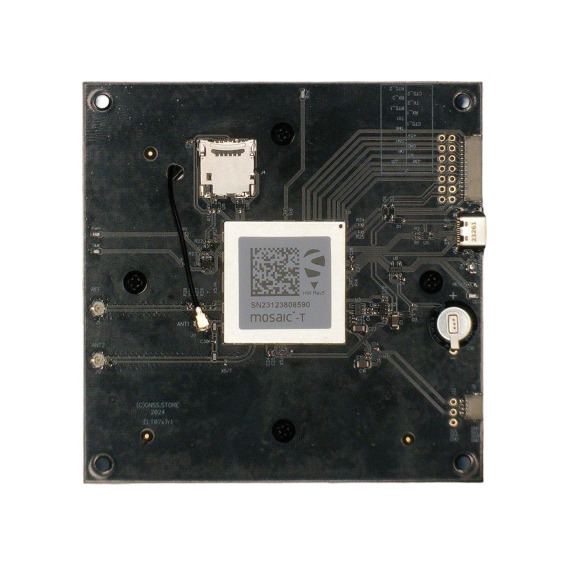 mosaic-T timing receiver board with Multiband antenna, SD card and LIS3MDL – Eltehs GNSS Store (elt0747)
