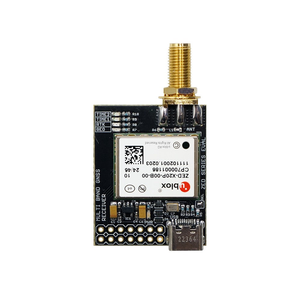 ZED-X20P all-band high precision GNSS module with SMA and USB C – Eltehs GNSS Store (elt0421)