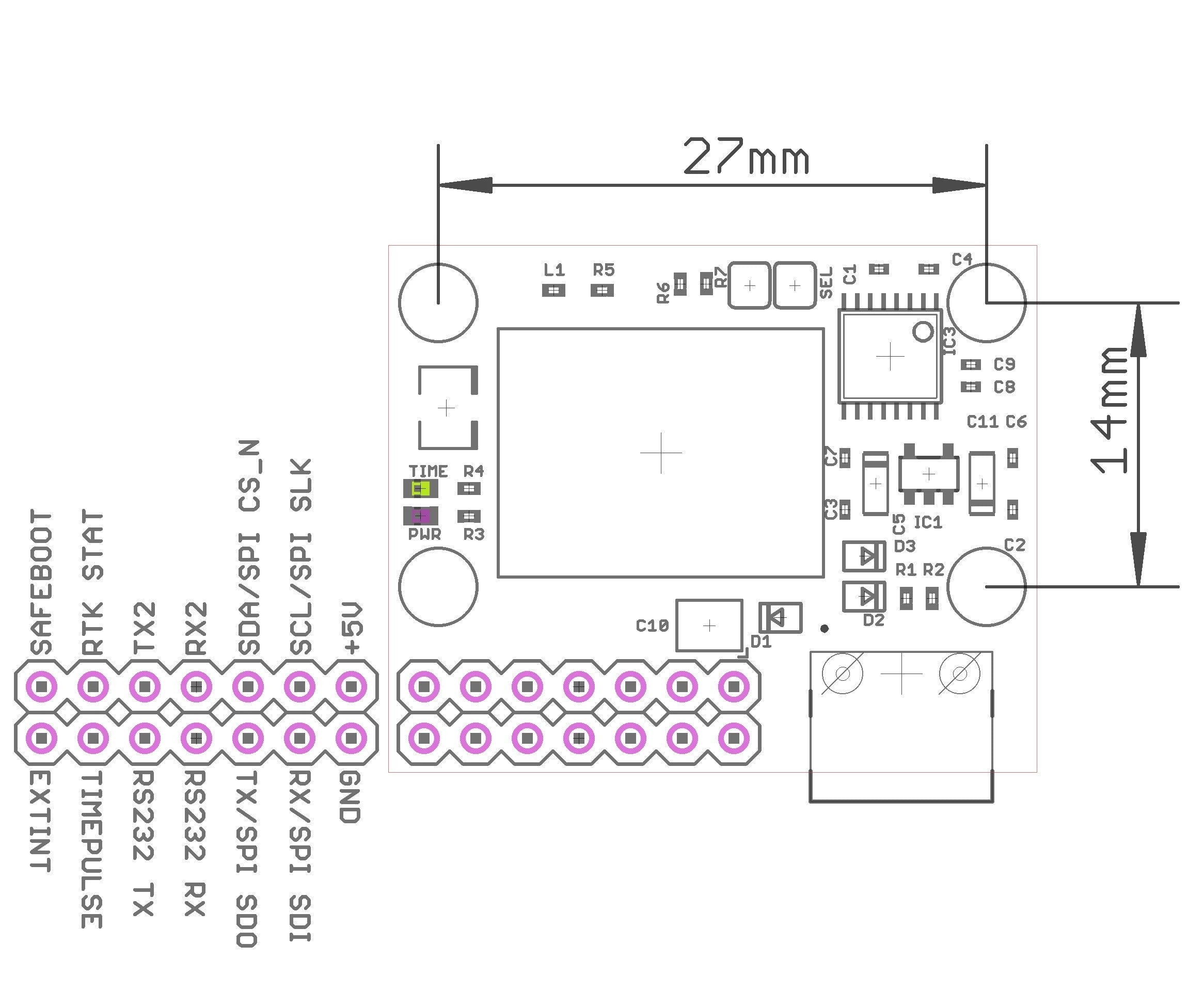 NEO-M8P RTK USB C GNSS receiver with RS232 Base or Rover – Eltehs GNSS Store (elt0312)