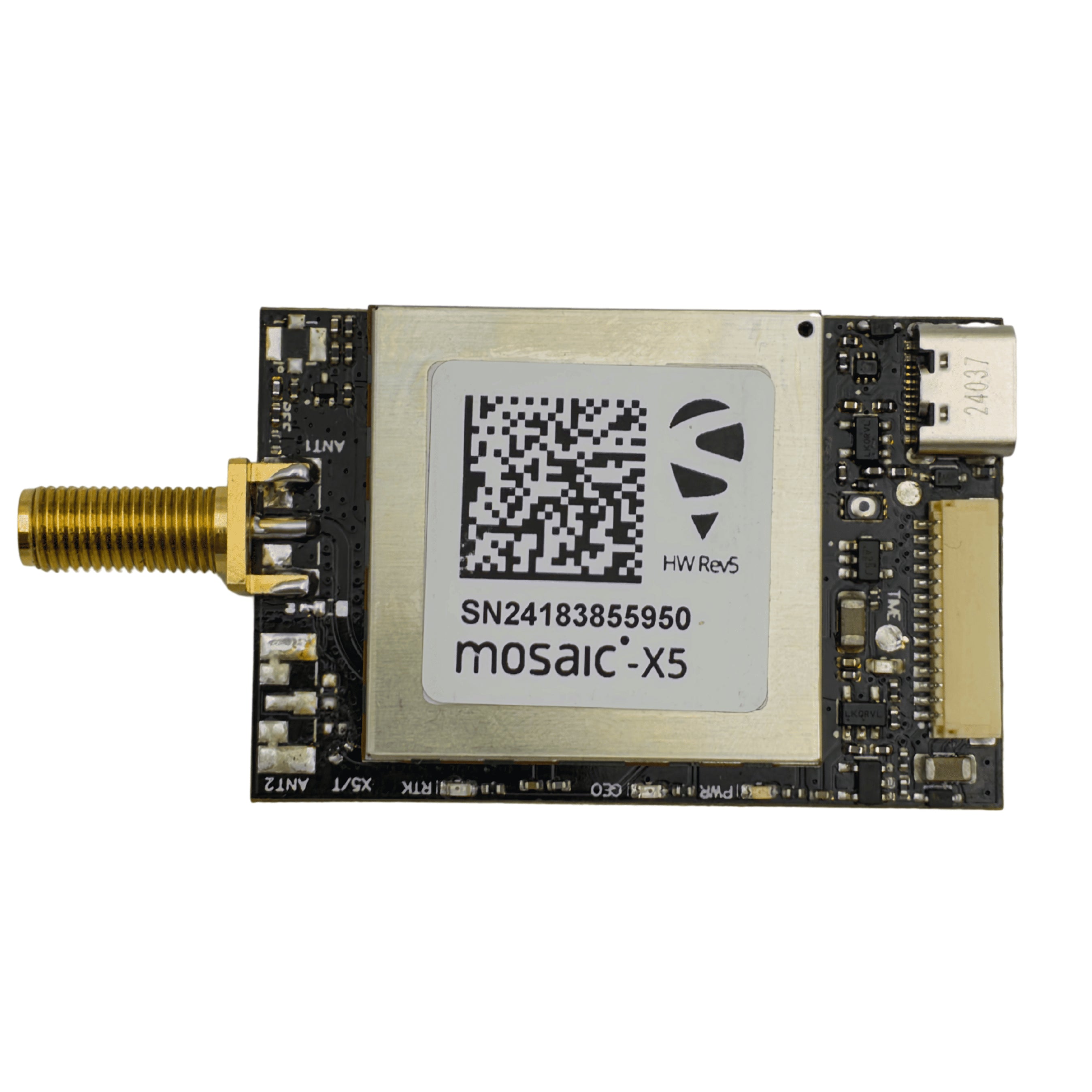 mosaic-X5 RTK InCase PIN GNSS receiver board with JST and USB C – Eltehs GNSS Store (elt0723)