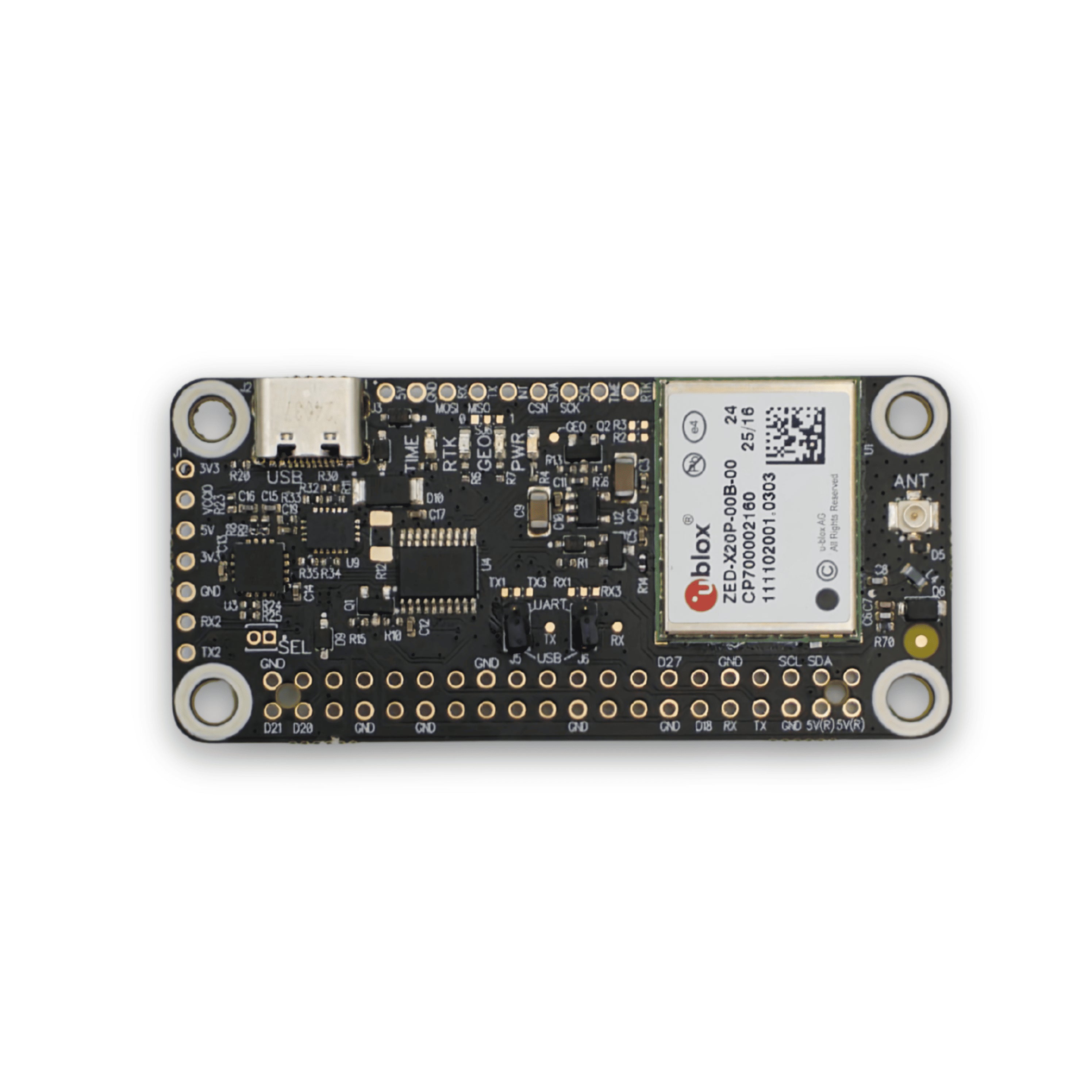 ZED-X20P RTK GNSS Raspberry PI HAT – Eltehs GNSS Store (elt0429)