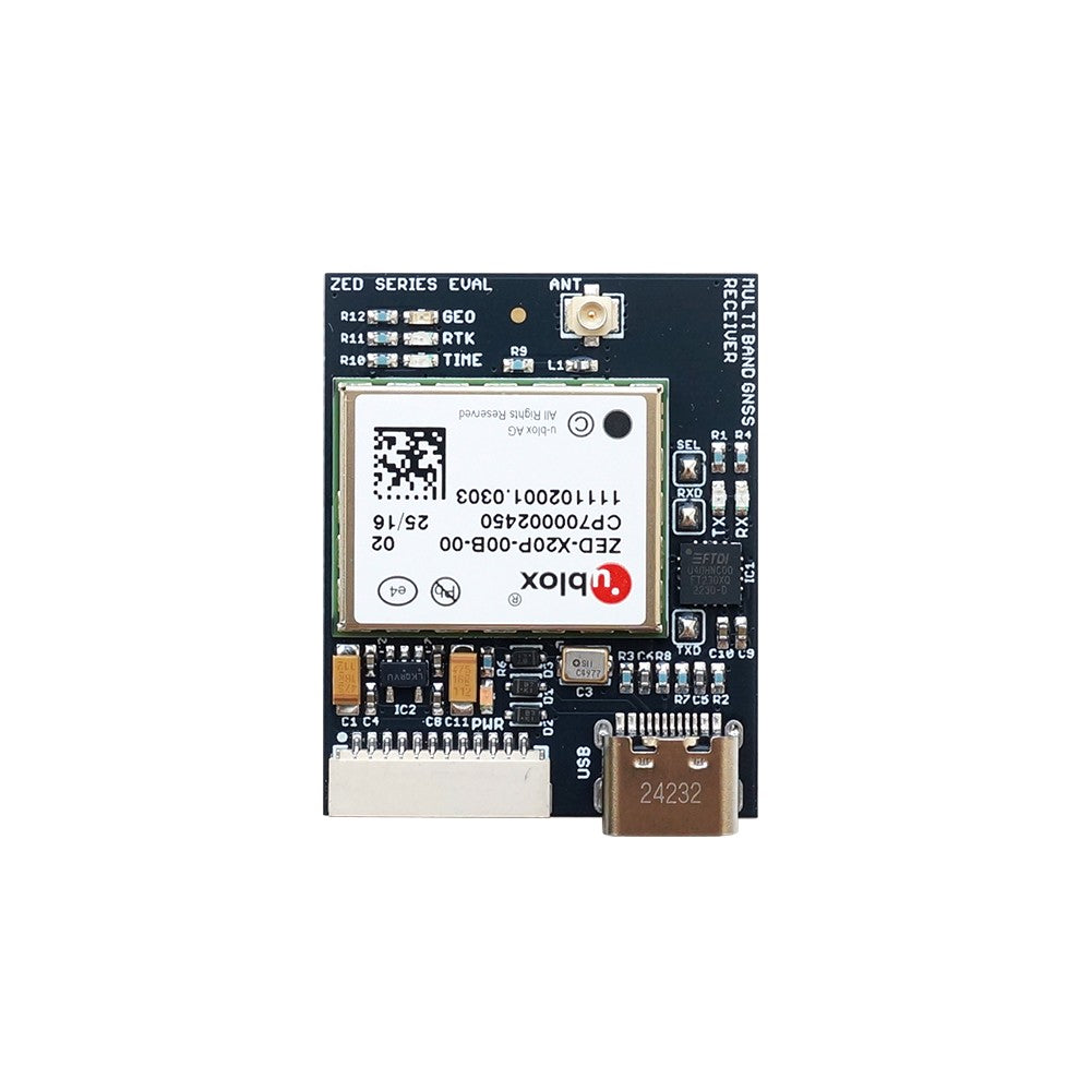 ZED-X20P all-band high precision GNSS module with UF.L and USB C – Eltehs GNSS Store (elt0419)