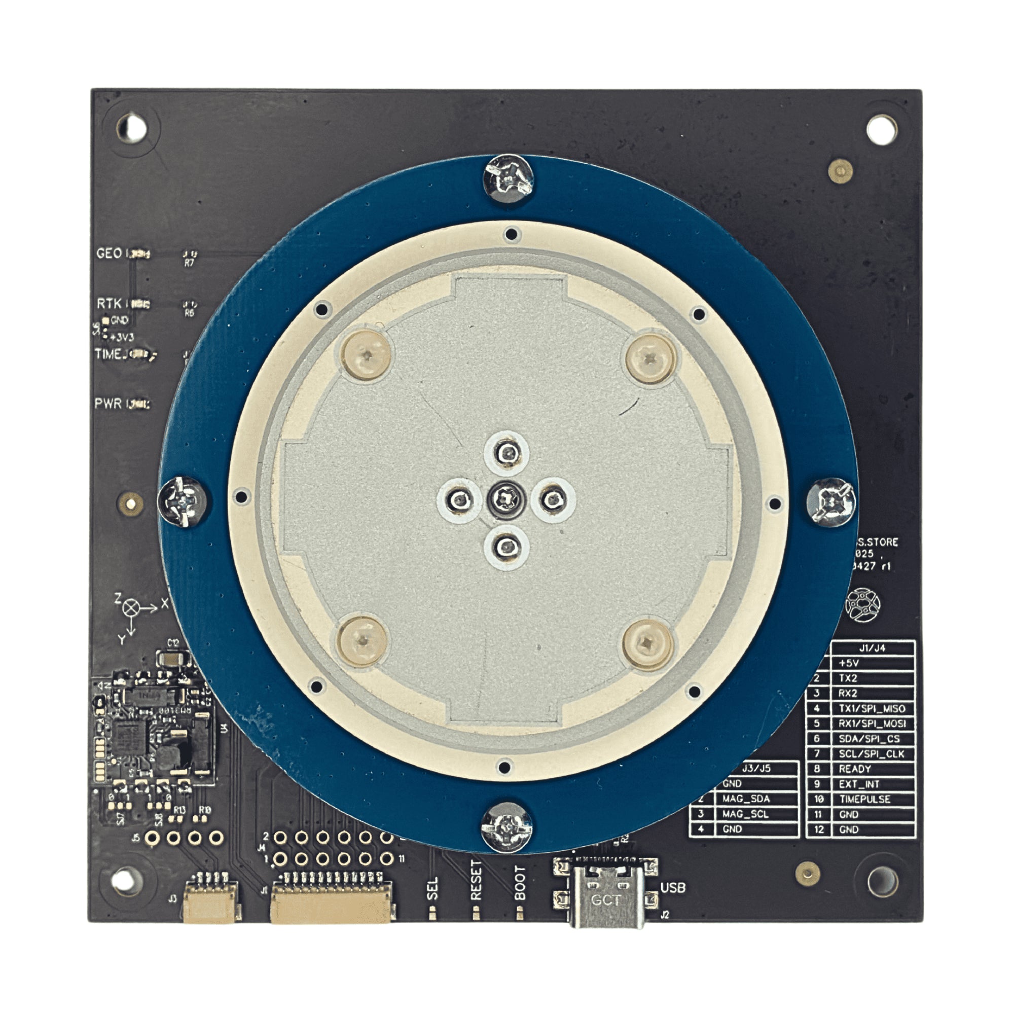 ZED-X20P GNSS Receiver with MultiBand antenna and EMI with RM3100 – Eltehs GNSS Store (elt0427)