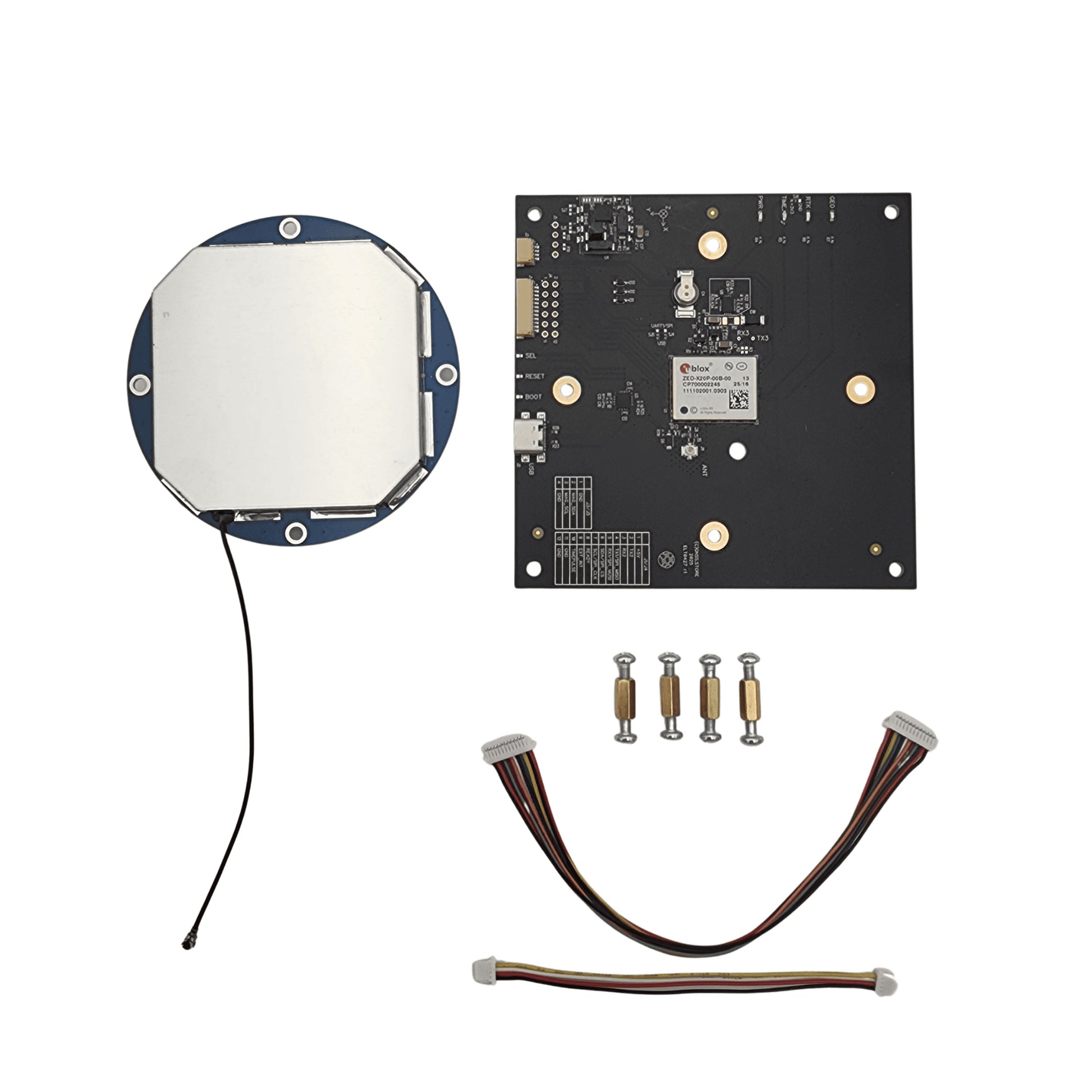 ZED-X20P GNSS Receiver with MultiBand antenna and EMI with RM3100 – Eltehs GNSS Store (elt0427)