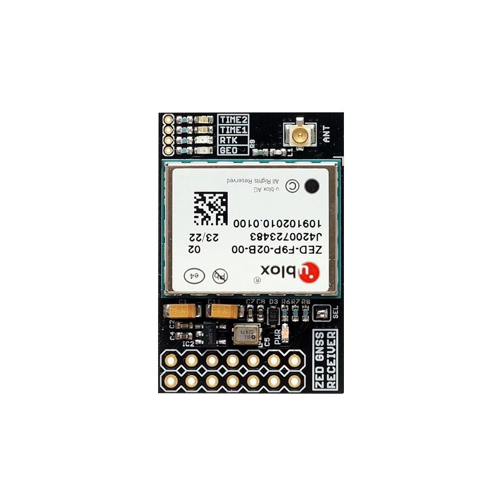 ZED-F9P RTK InCase PIN GNSS receiver board with IPEX (U.FL) Base or Rover