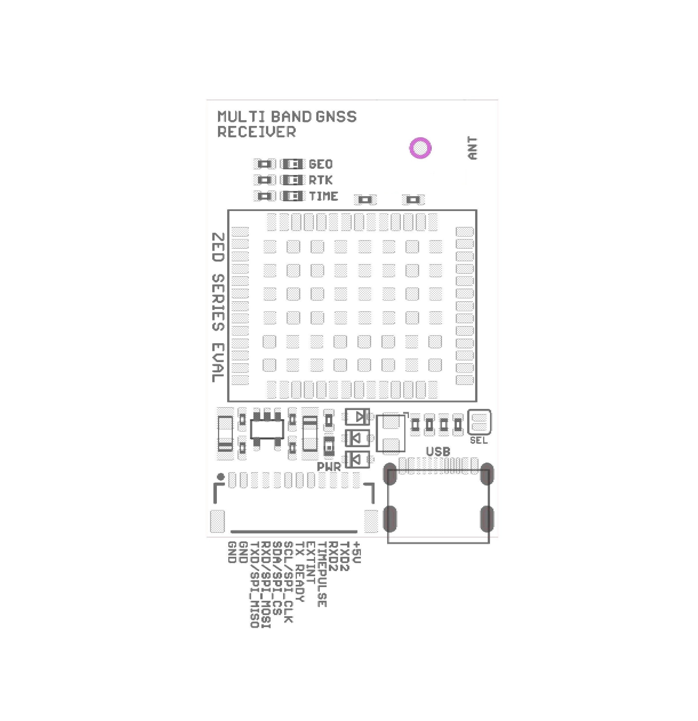 ZED-F9H high precision GNSS USB C module for heading applications with UF.L – Eltehs GNSS Store (elt0319)