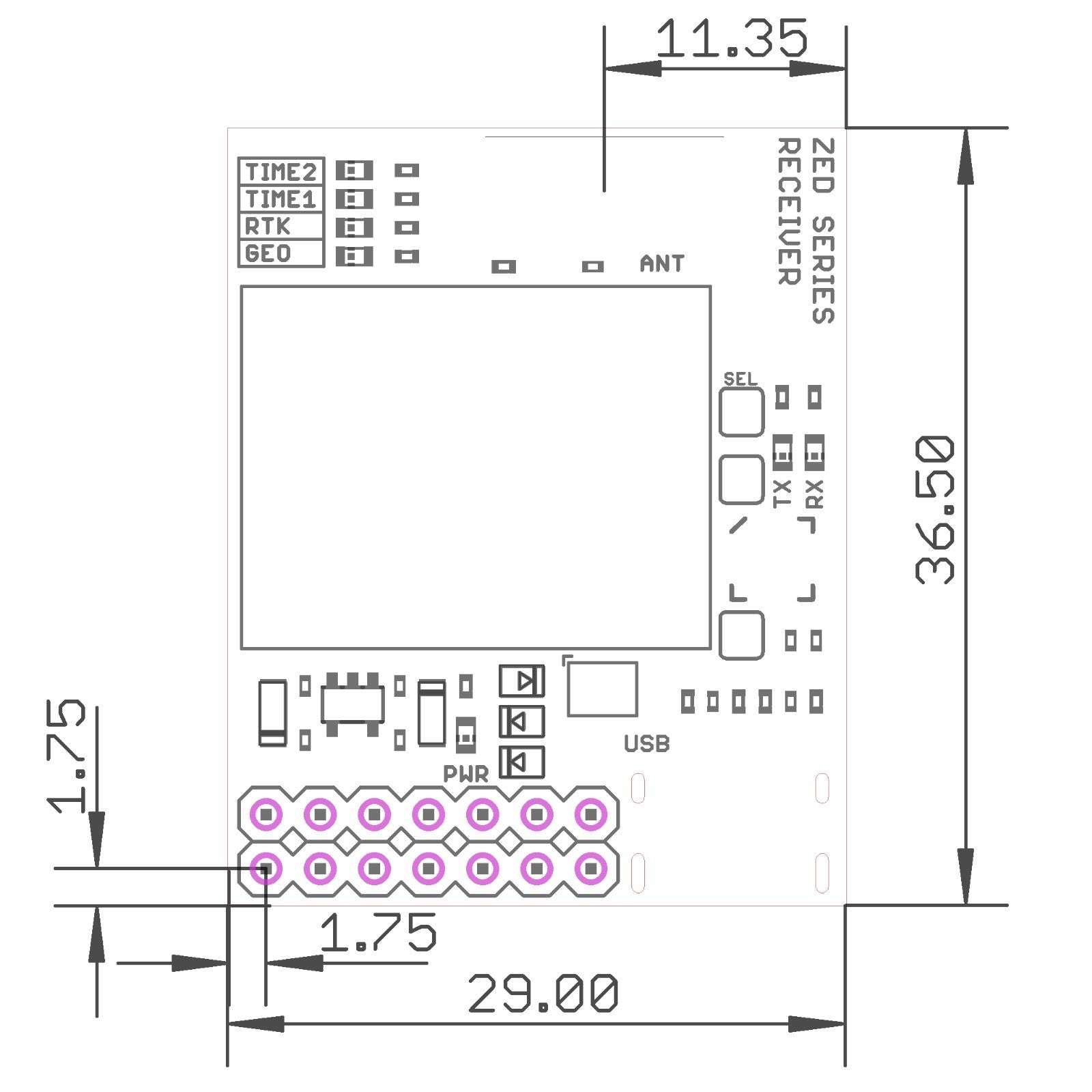 ZED-F9T-10B L1/L5/E5a 5G timing module with SMA and USB C – Eltehs GNSS Store (elt0445)