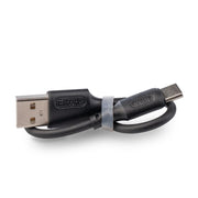 USB-C to USB A liquid silicone cable 0.2m (black) – Eltehs GNSS Store (elt0160)