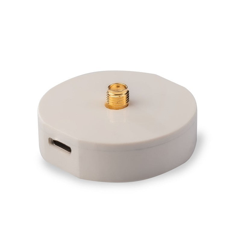 ZED-F9P RTK GNSS Smart Antenna module with USB-C, RFI protection and SMA Helix antenna. WHITE plastic case. – Eltehs GNSS Store (elt0156w)