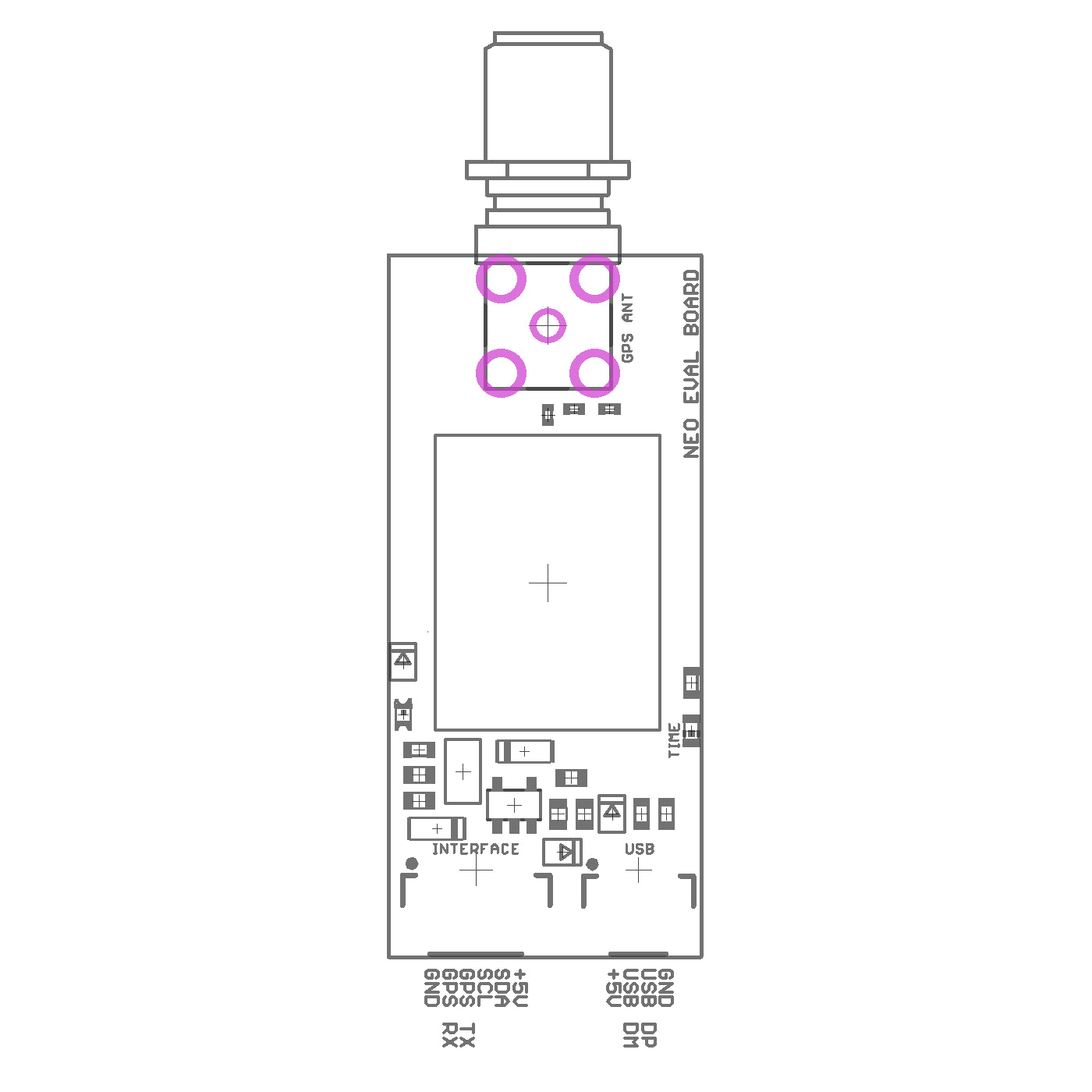 NEO-M8N GPS GNSS receiver board with SMA for UAV, Robots – Eltehs GNSS Store (elt0035)