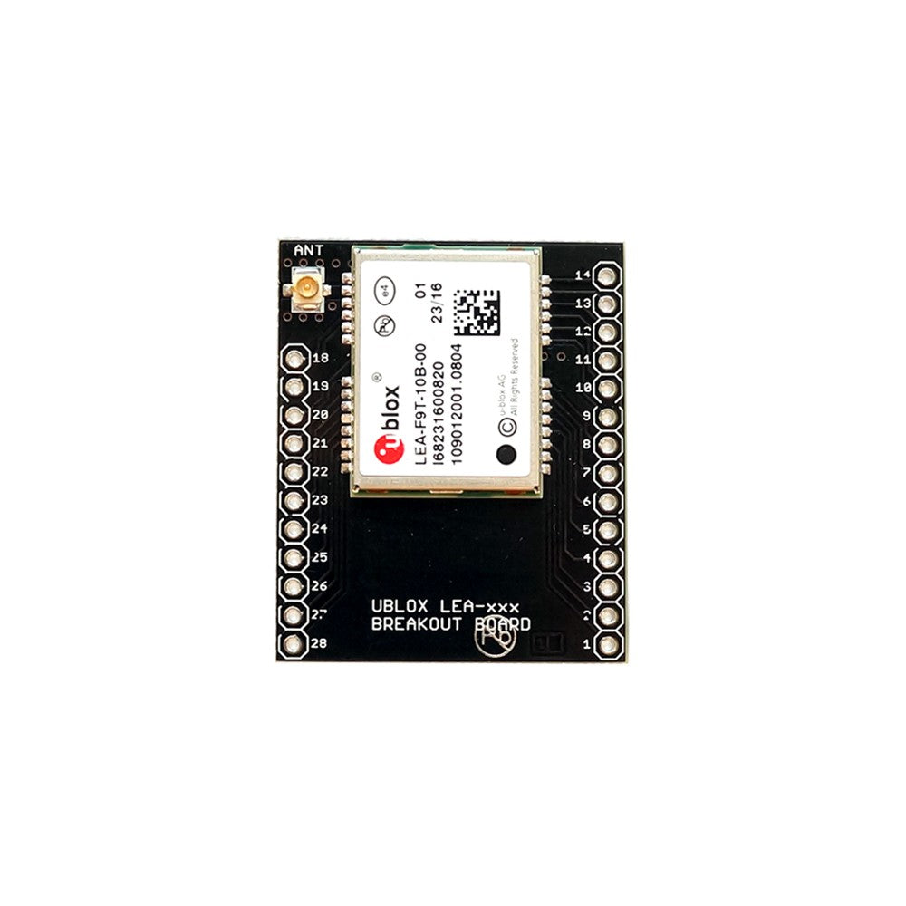 LEA-F9T timing module with multi-band GNSS receiver and nanosecond-level timing accuracy breakout board