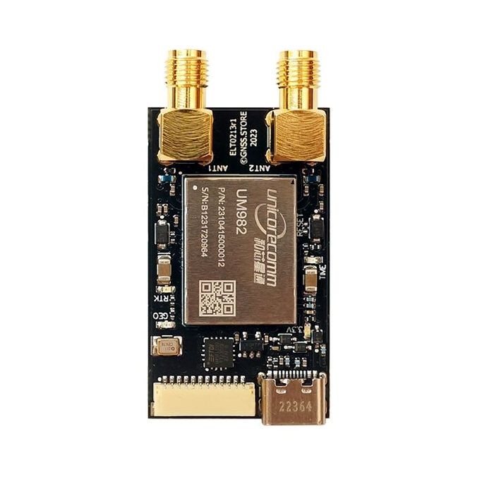 UM982 Dual Channel RTK GNSS receiver board with USB C and JST – Eltehs GNSS Store (elt0213)