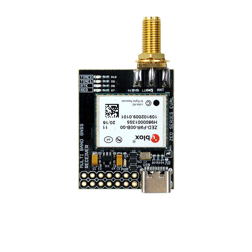 ZED-F9R RTK Dead Reckoning Breakout USB type C GNSS receiver board